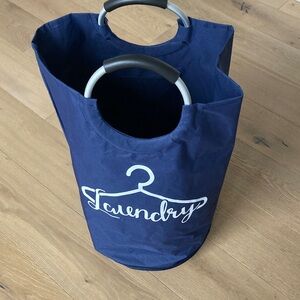 Navy Blue Laundry Hamper